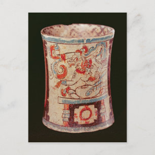 Cartão Postal Cilíndrica representando uma divindade com curvas