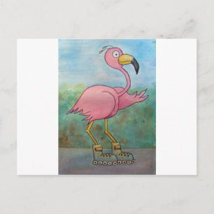 Cartão Postal Cilindro Cilindro Cutado Blading Flamingo
