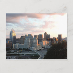 Cartão Postal Cincinnati no pôr do sol