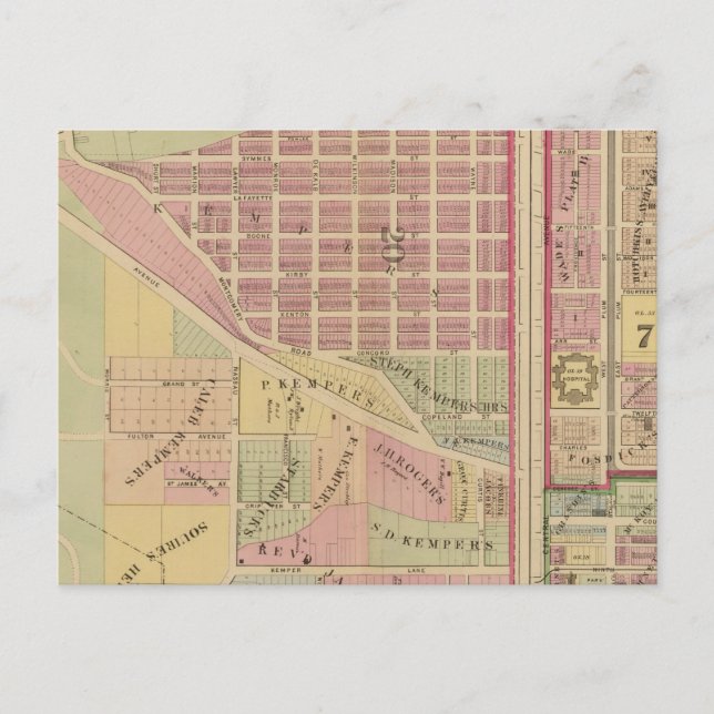 Cartão Postal Cincinnati, Ohio 4 (Frente)