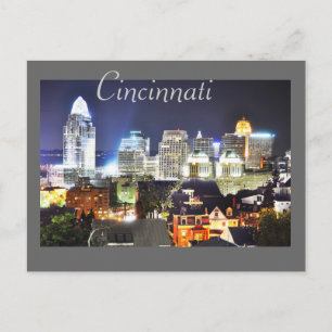 Cartão Postal Cincinnati, Ohio, a Rainha City.