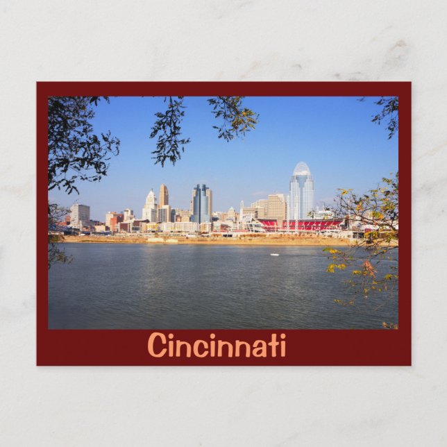 Cartão Postal Cincinnati, Ohio, a Rainha da Cidade (Frente)