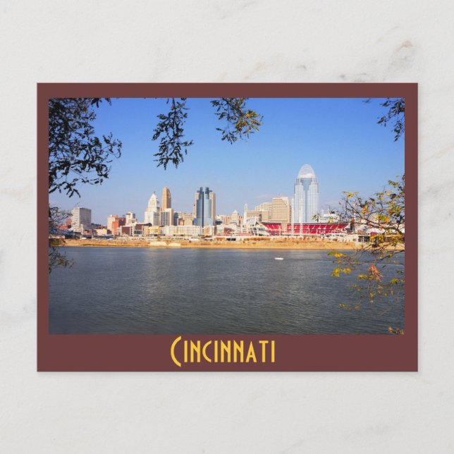 Cartão Postal Cincinnati, Ohio, a Rainha da Cidade (Frente)