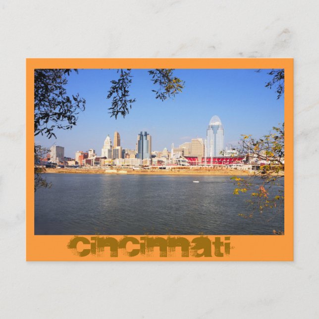 Cartão Postal Cincinnati, Ohio, a Rainha da Cidade (Frente)