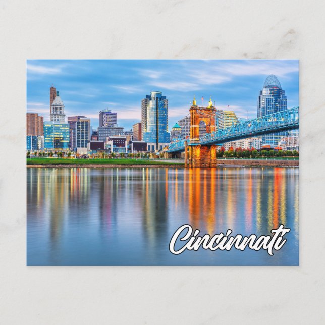 Cartão Postal Cincinnati, Ohio, Estados Unidos (Frente)
