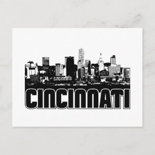 Cartão Postal Cincinnati Skyline