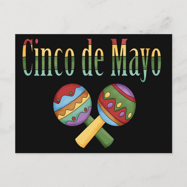 Cartão Postal Cinco de Mayo (Frente)