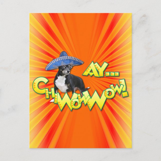 Cartão Postal Cinco de Mayo - Ay ChWow! -Chihuahua (Frente)