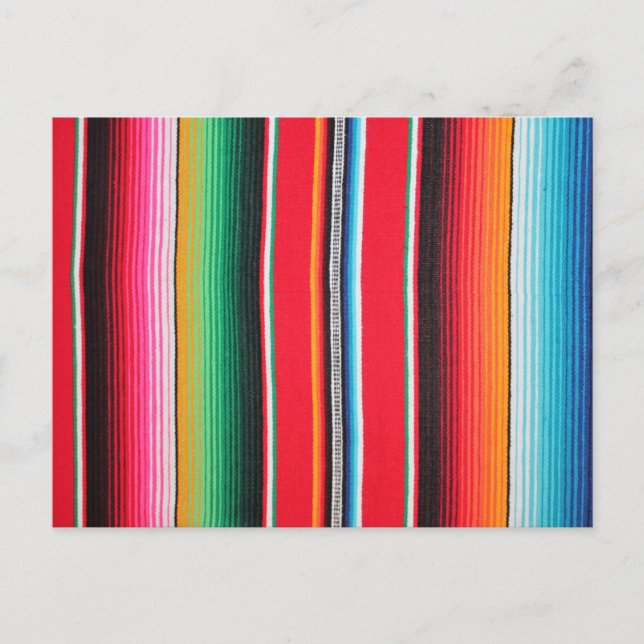 Cartão Postal cinco de mayo, poncho mexicano (Frente)