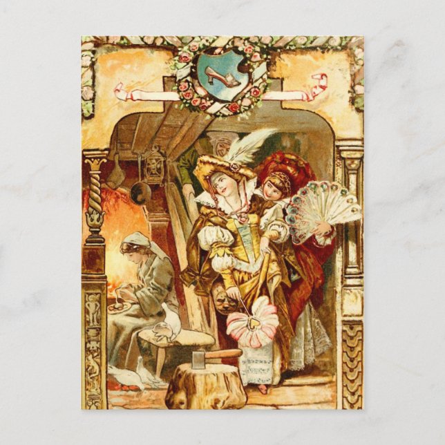 Cartão Postal Cinderela e as Estripadoras Malvadas (Frente)