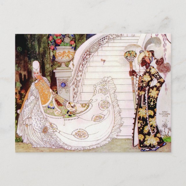 Cartão Postal Cinderella Fairy Tale de Kay Nielsen (Frente)