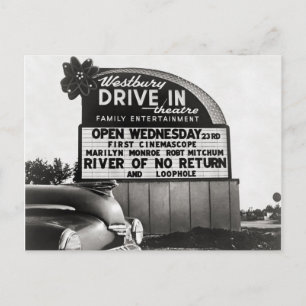 Cartão Postal Cinema Drive-In, 1954