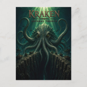 Cartão Postal Cinema Escuro da Fossa Abissal do Kraken