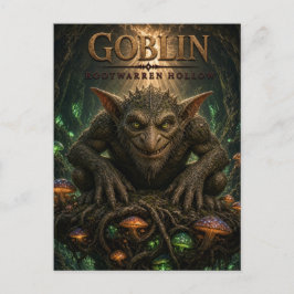 Cartão Postal Cinema Sombrio da Caverna de Raízes de Goblin