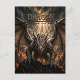 Cartão Postal Cinema Sombrio Dragon Highlands Vulcânicas