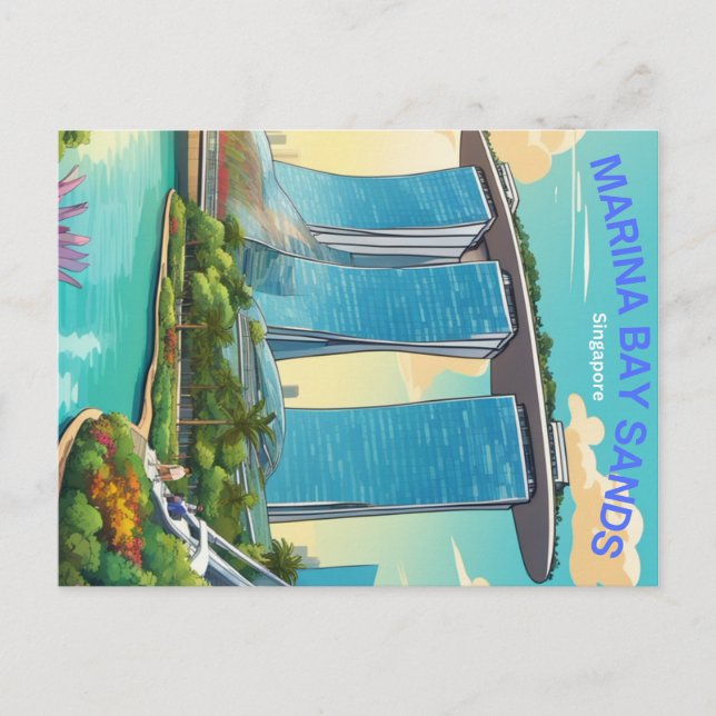 Cartão postal Cingapura (Frente)