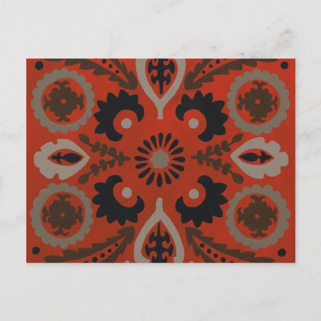 Cartão Postal Cinnabar Suzani II (Frente)