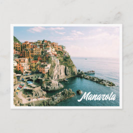 Cartão Postal Cinque Terre Itália Manarola Postcard