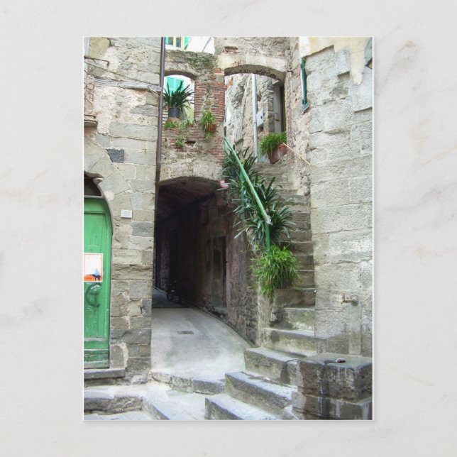Cartão Postal Cinque Terre (Rua Corniglia) (Frente)