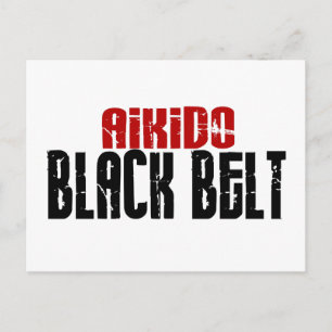Cartão Postal Cinta Preta Aikido