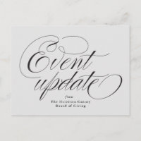 Cinza de atualização de evento