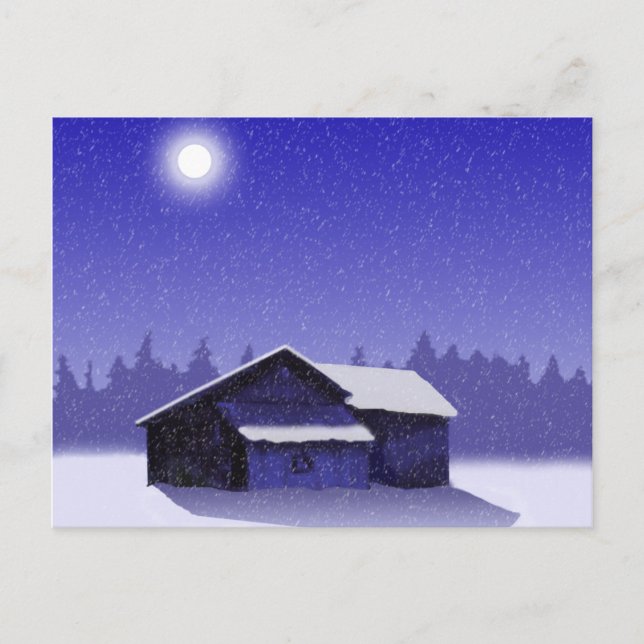Cartão Postal Cinza de inverno 2 (Frente)