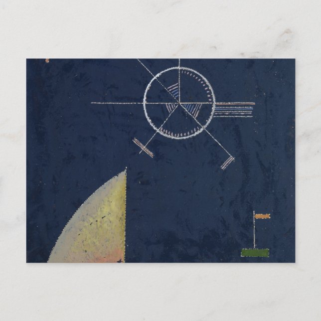 Cartão Postal Cinza Dull, 1930 por Wassily Kandinsky (Frente)