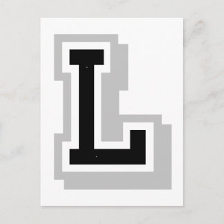 Cartão Postal cinza negra L