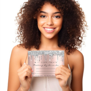 Cartão Postal Cinza Spark de Ativação da Extensão de Lash do Cer