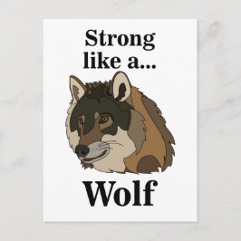 Cartão Postal Cinza Wolf