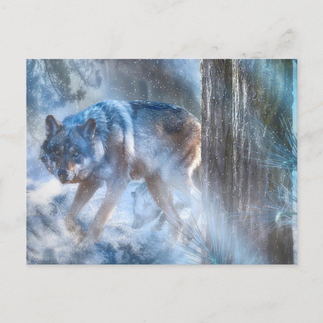 Cartão Postal Cinza Wolf SEASON DO WOLF (Frente)
