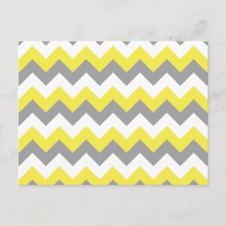 Cartão Postal Cinzas Daffodil e Zigzag Branco 2