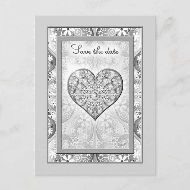 Cartão Postal Cinzas de rendas cerâmicas (Frente)