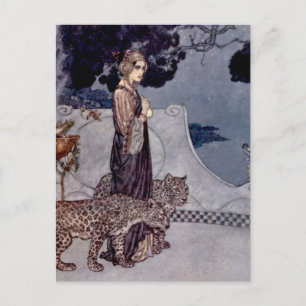 Cartão Postal “Circe Com Leopardos” por Edmund Dulac