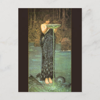 Cartão Postal Circe Invidiosa - 1892 por John William Waterhouse