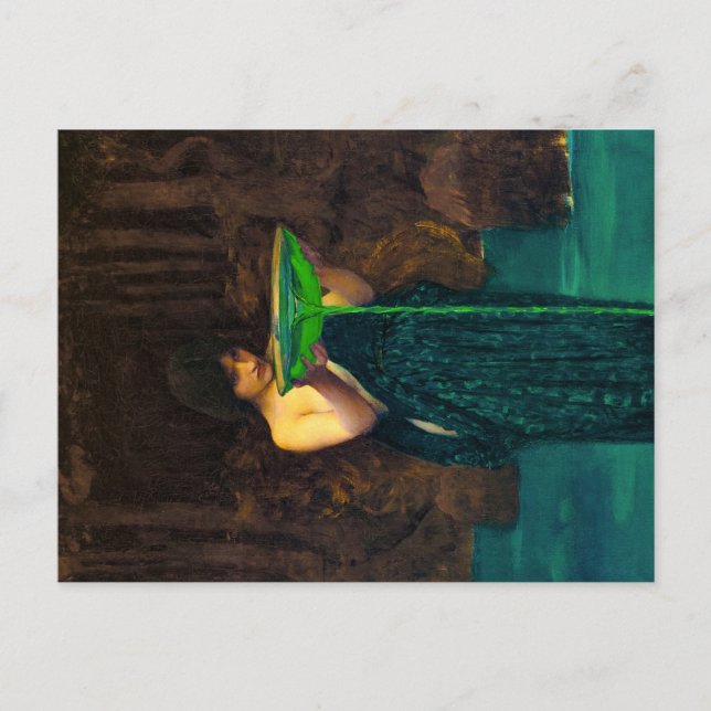 Cartão Postal Circe Invidiosa, 1892 por John William Waterhouse (Frente)