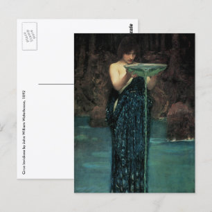 Cartão Postal Circe Invidiosa por John William Waterhouse