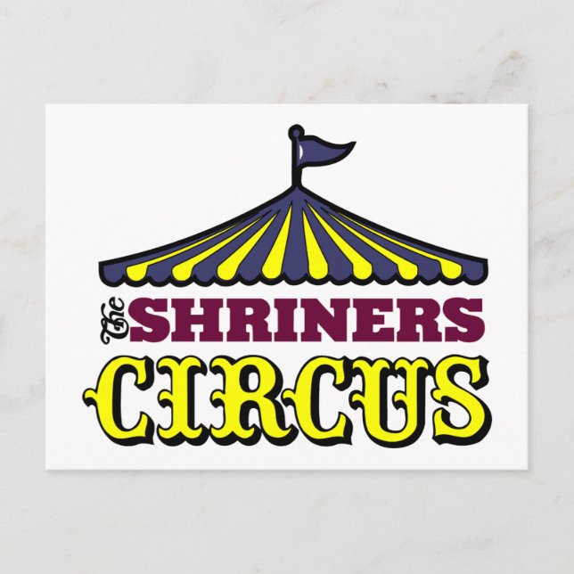 Cartão Postal Circo de Shriners (Frente)
