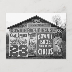 Cartão Postal Circo Downie Bros., 1936