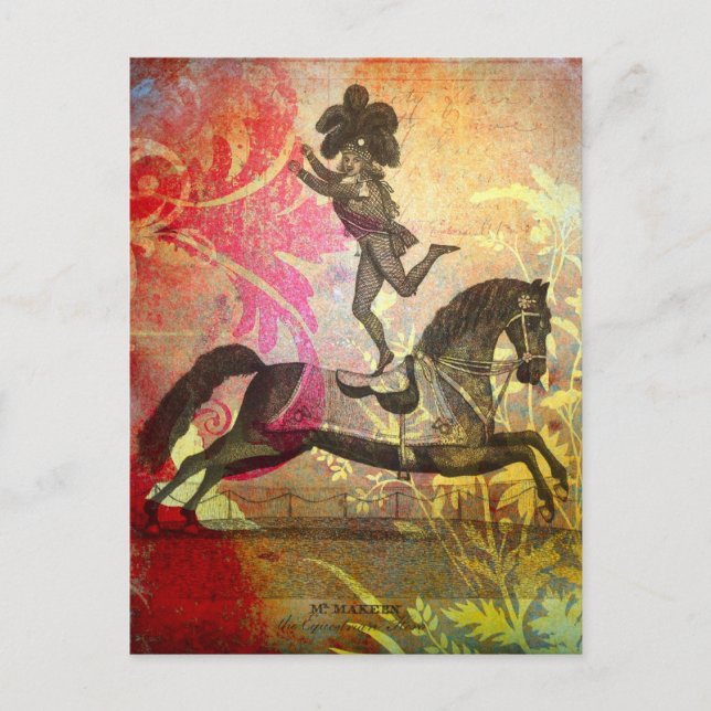 Cartão Postal Circo Vintage (Frente)