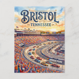 Cartão Postal Circuito de Bristol Motor Speedway EUA