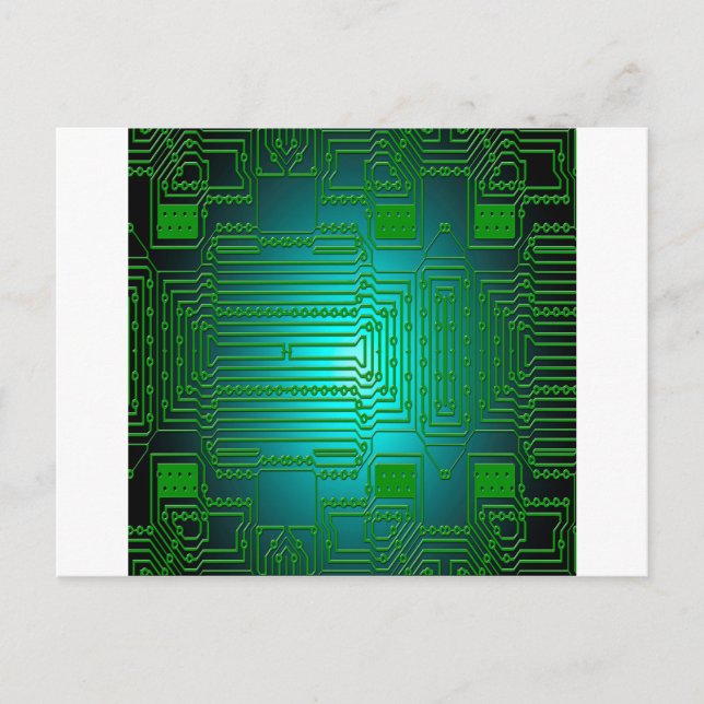 Cartão Postal Circuitos condutores de conselhos (Frente)