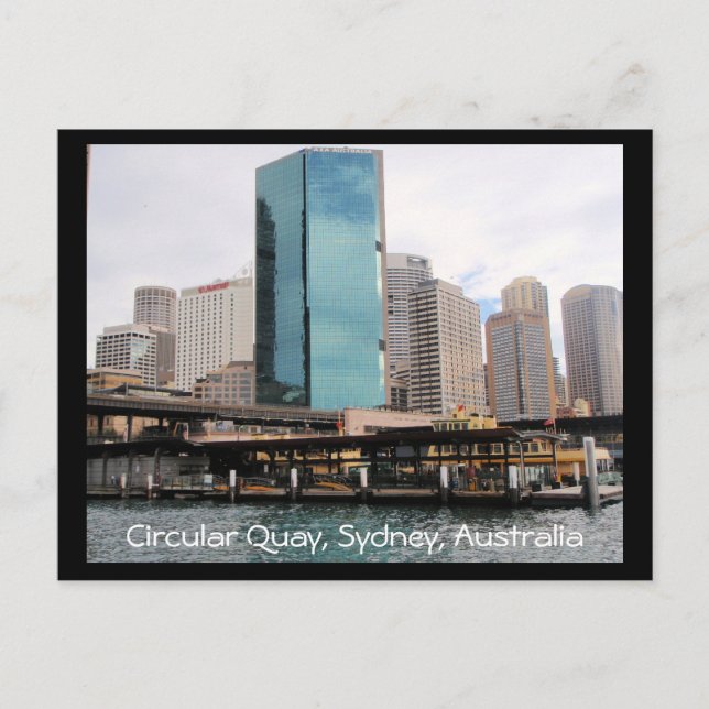 cartão postal circular sydney (Frente)