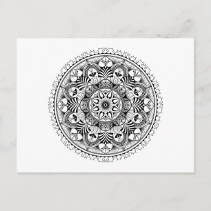 Cartão Postal Círculo de Mandala