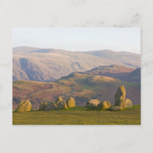 Cartão Postal Círculo de Pedras de Castlerigg, Distrito dos Lago