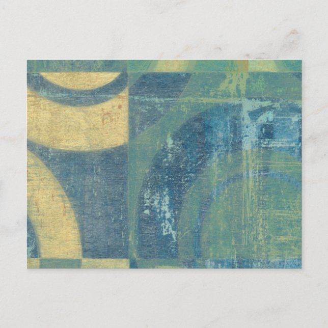 Cartão Postal Círculos e painéis multicoloridos (Frente)