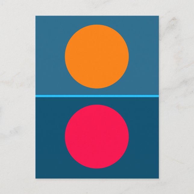 Cartão Postal Círculos Elementares (Frente)