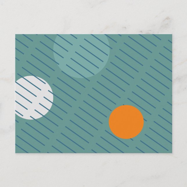 Cartão Postal Círculos flutuantes 1 (Frente)