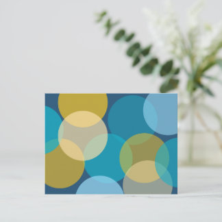 Cartão Postal Círculos Sobrepostos