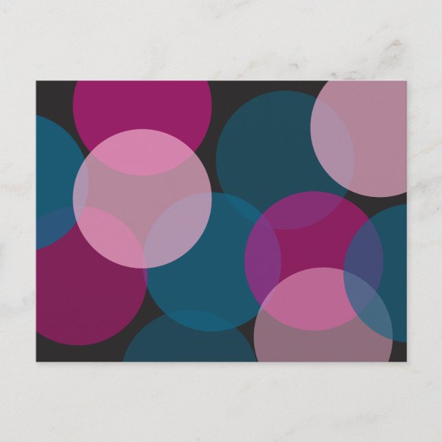 Cartão Postal Círculos Sobrepostos (Frente)